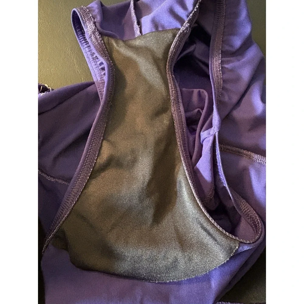 Miraclesuit Swimsuit Size 8 One Piece Purple Azule Ruched Slimming Sweetheart
